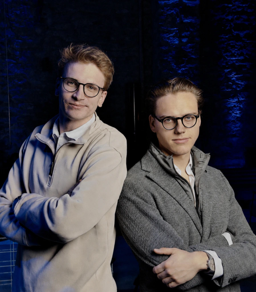 Justus August and Elias Arndt of AI Værk